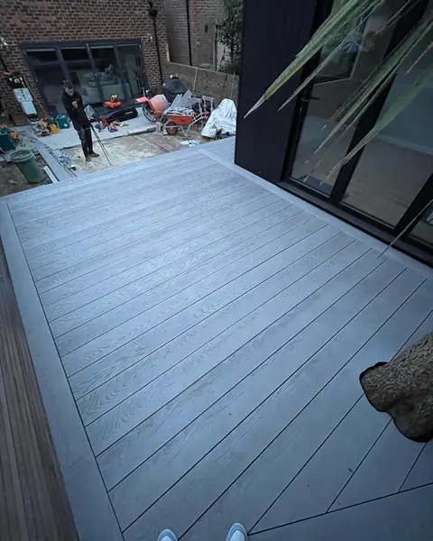 Great days work. !!! THE A TEAM #millboard #carpentry #garden #decking