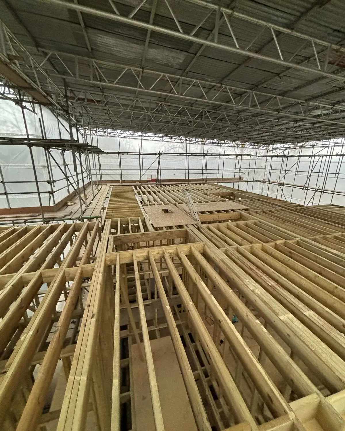 Lewis Brothers Carpentry on site in Crawley