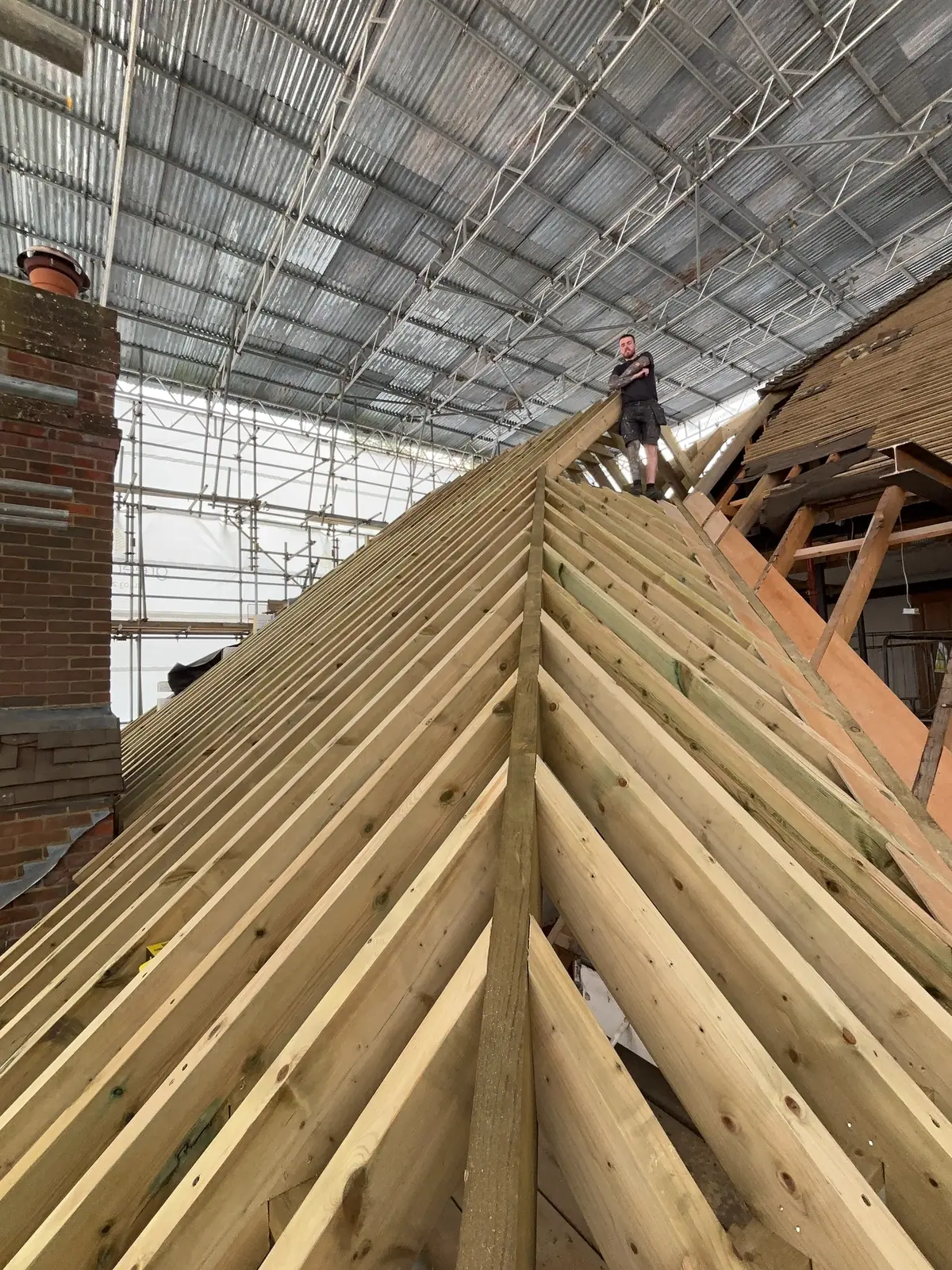 Lewis Brothers Carpentry on site in Crawley